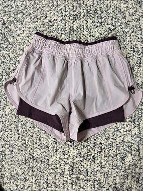 Athleta Stay Fly 2 in 1 Short Athletic Shorts Purple XS